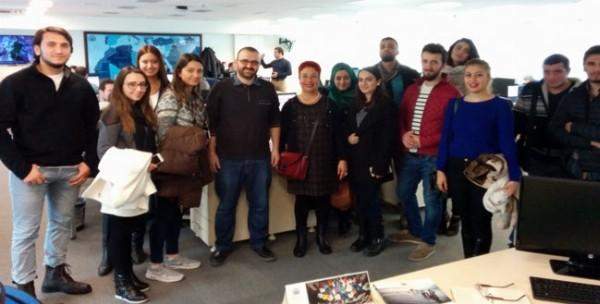 İletişim öğrencileri Anadolu Ajansı’nı ziyaret etti