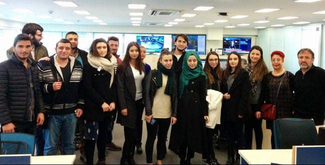 İletişim öğrencileri Anadolu Ajansı’nı ziyaret etti