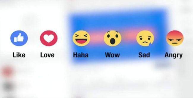 Facebook'ta 'beğen' tuşuna ek emojiler geliyor