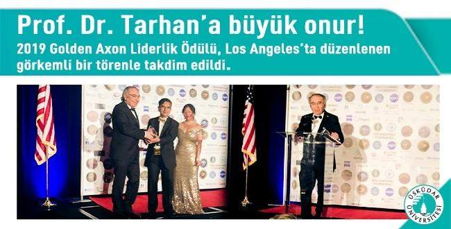 Prof. Dr. Tarhan’a 2019 Golden Axon Liderlik Ödülü 