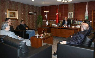 Türkiye Ulaş İş Sendikası Rektör Tarhan'ı ziyaret etti